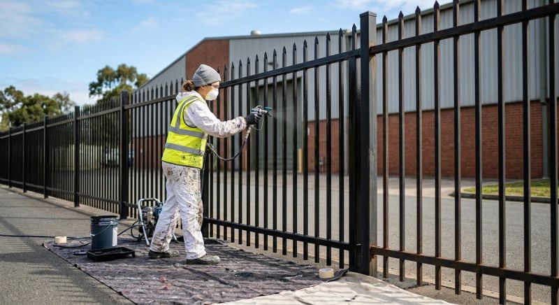 Commercial Fence Painting in Pinellas County, FL