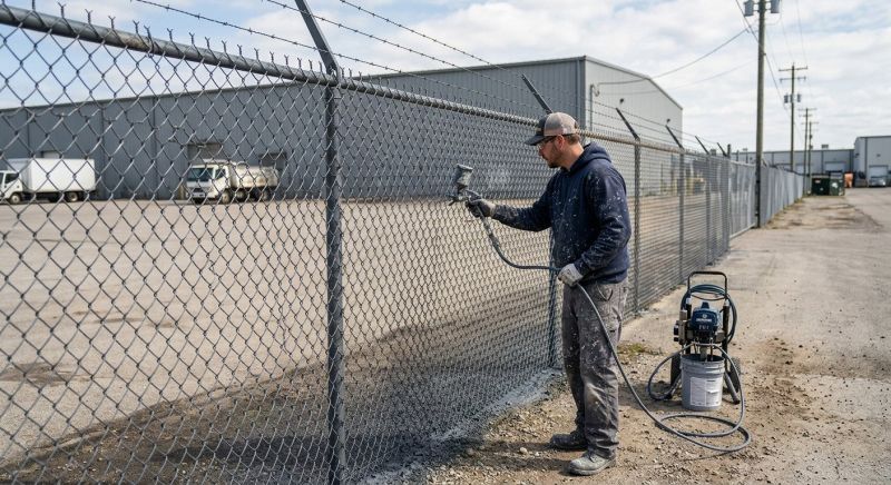 Commercial Fence Painting in Gilbert, AZ