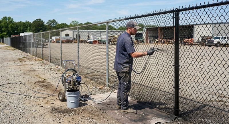 Commercial Fence Painting in Chandler, AZ