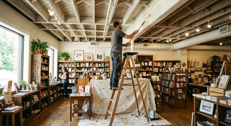 Retail Ceiling Painting in Loveland, CO